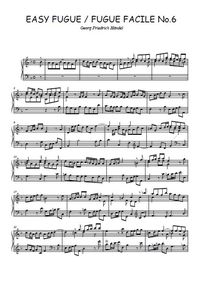 Fugue facile N°6 - Georg Friedrich Händel